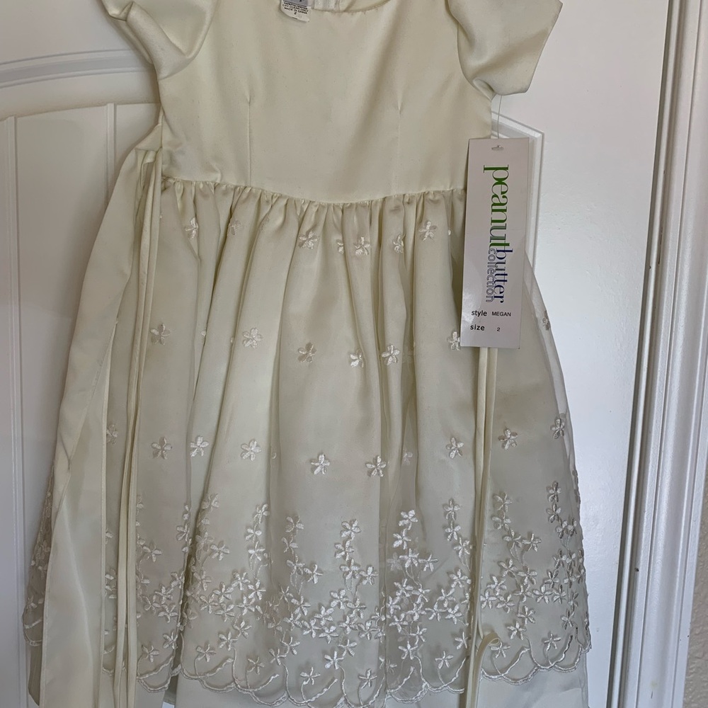 Cream Flower Girl Dress
